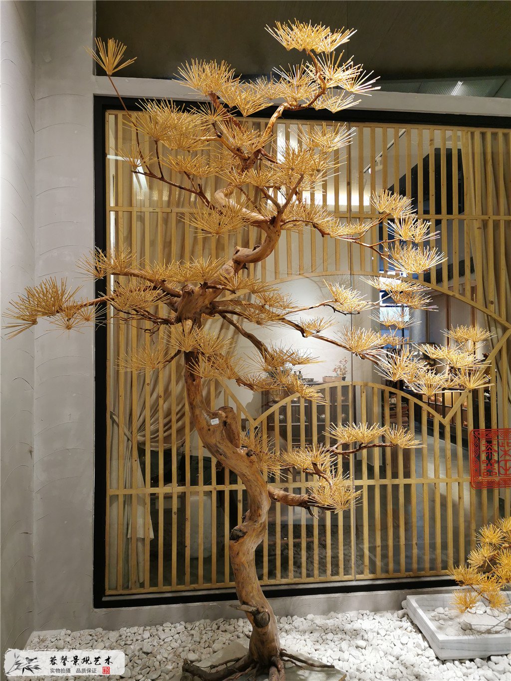 成都仿真樹，魔指天堂枯山水松樹布景 (4)
