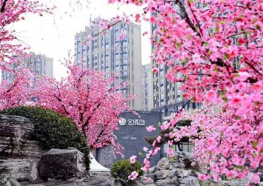 活動(dòng)仿真桃花樹造景