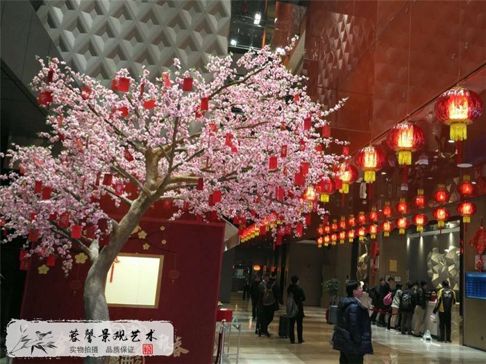 仿真桃花樹(shù)造景