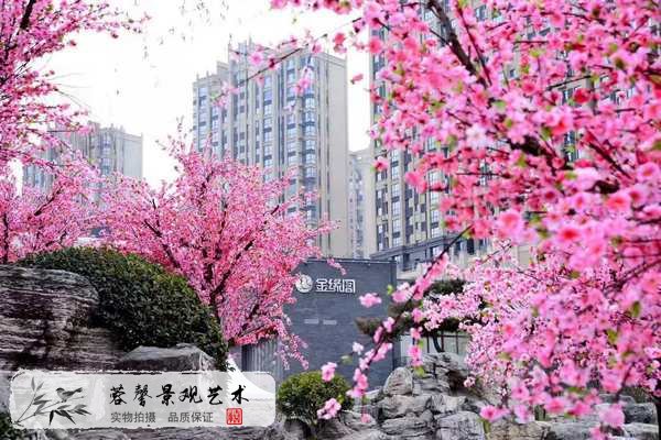 仿真桃花樹(shù)造景