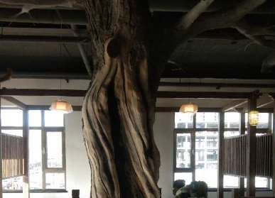 仿真包柱子樹(shù)制作