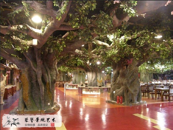 仿真樹(shù)包柱子制作