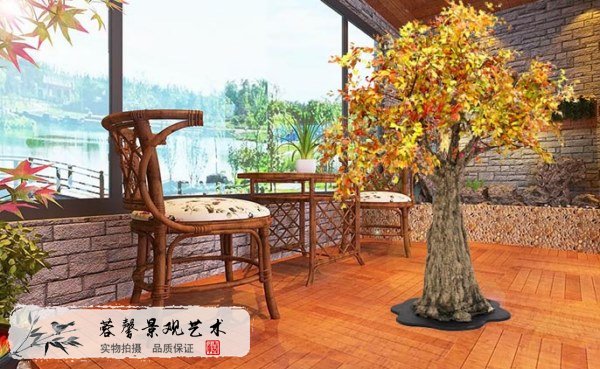 陽臺仿真樹