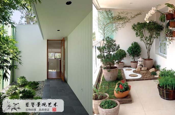 陽臺仿真樹