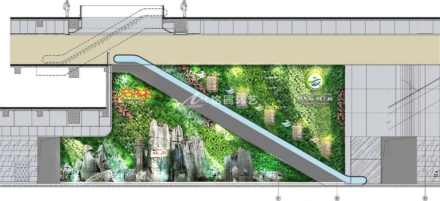 展廳植物墻