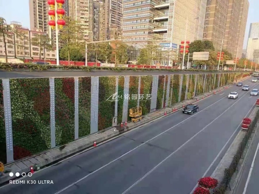 下穿隧道垂直綠化